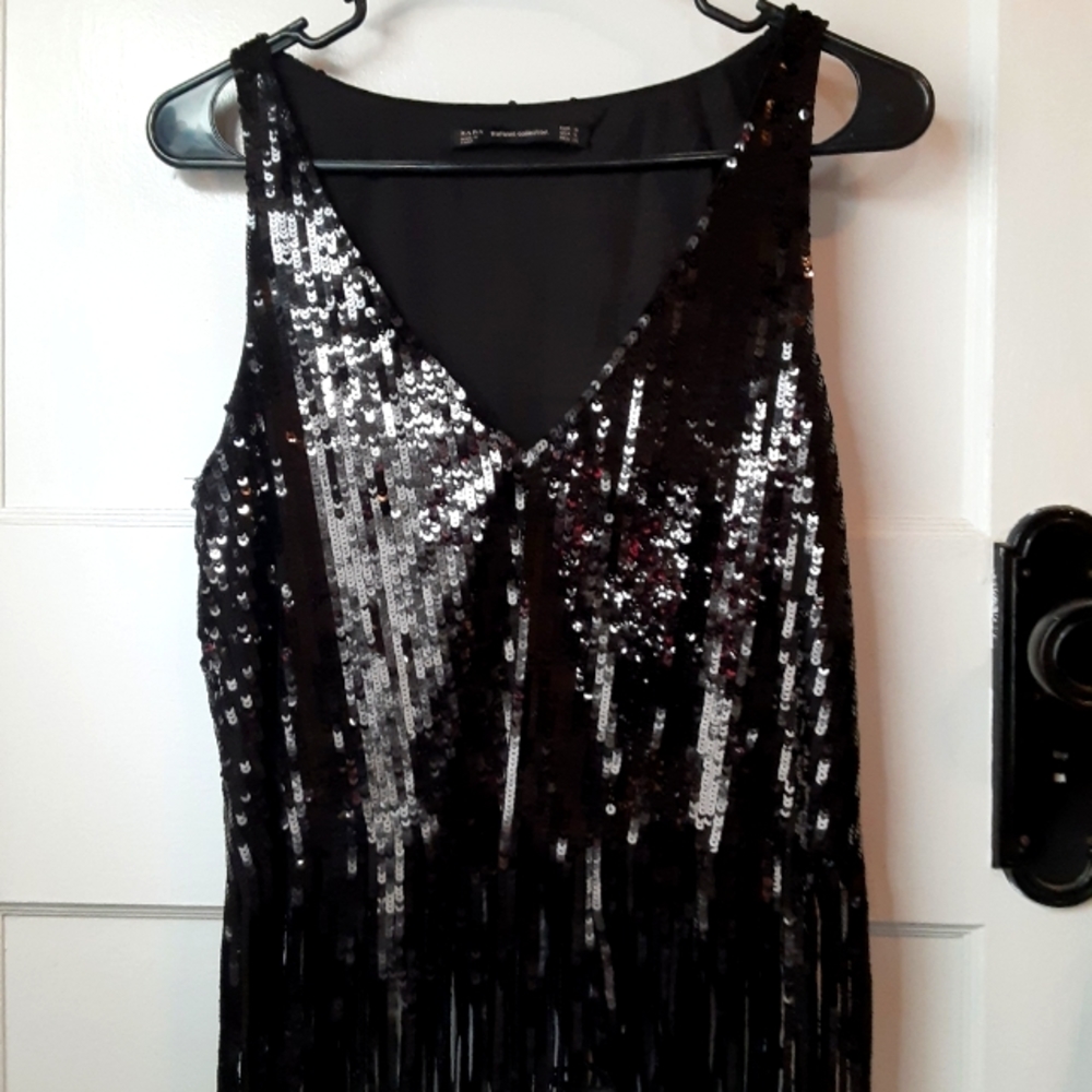 Zara Sequin Top